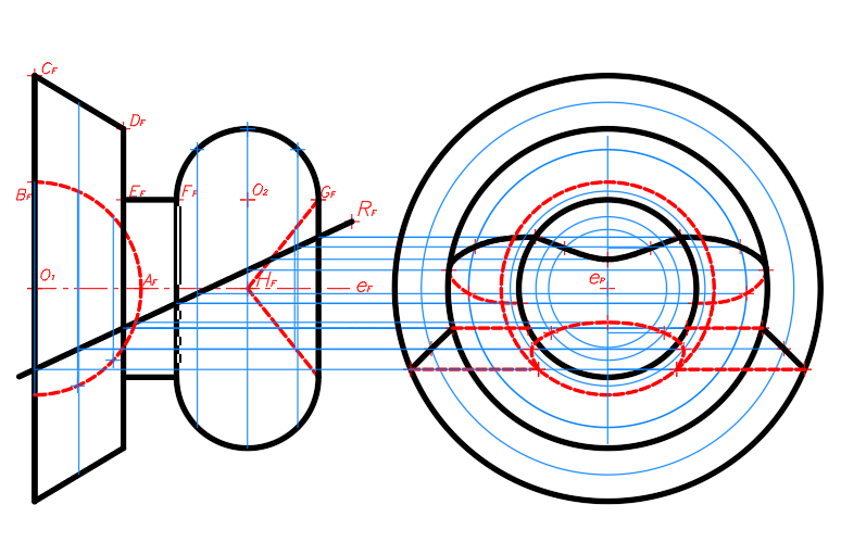 Solución gráfica del ejercicio con instrumentos - Método 1