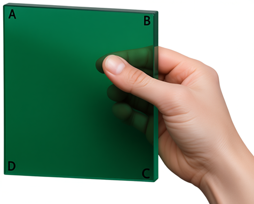 Ejemplo de un plano cuadrado