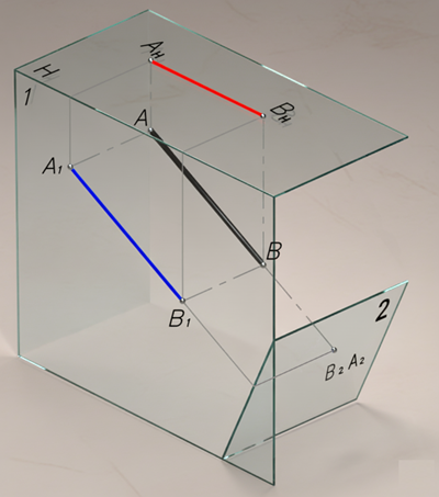 Recta en VM en el plano 1